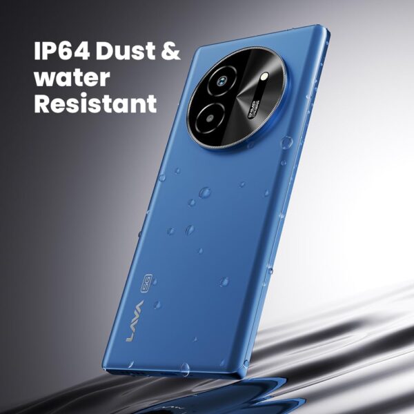 Lava Bold 5G (Sapphire Blue, 6GB RAM, 128GB Storage) | 3D Curved FHD+ AMOLED Display | Mediatek Dimensity 6300 Processor | IP64 Water Resistance | 64MP Rear Sensor | Supports All Indian 5G Bands - Image 7