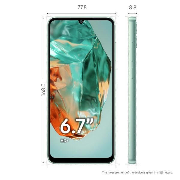 Samsung Galaxy M05 (Mint Green, 4GB RAM, 64 GB Storage) | 50MP Dual Camera | Bigger 6.7" HD+ Display | 5000mAh Battery | 25W Fast Charging | 2 Gen OS Upgrade & 4 Year Security Update | Without Charger - Image 3