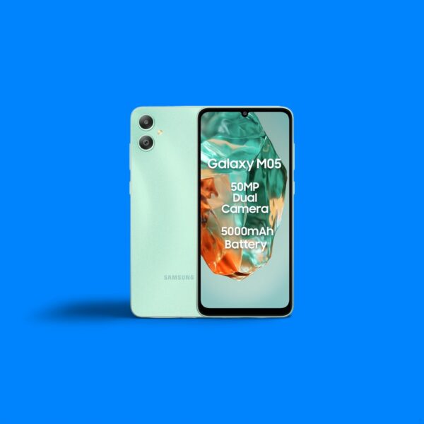 Samsung Galaxy M05 (Mint Green, 4GB RAM, 64 GB Storage) | 50MP Dual Camera | Bigger 6.7" HD+ Display | 5000mAh Battery | 25W Fast Charging | 2 Gen OS Upgrade & 4 Year Security Update | Without Charger